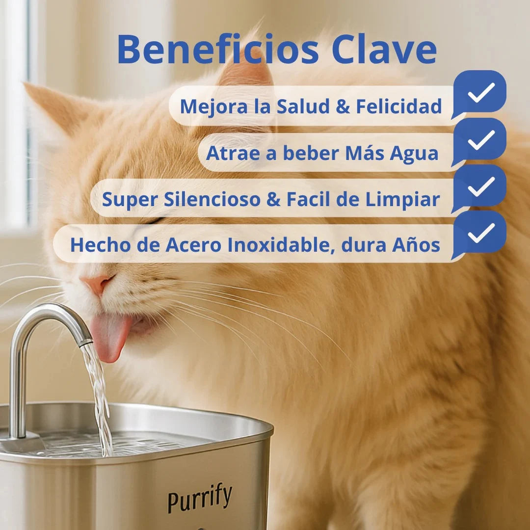 Purrify™ - Dale mas años de vida a tu gato con el sistema de Triple-Filtrado